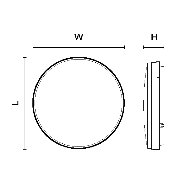 Howden Bulkhead 25W 3CCT Emergency Microwave White